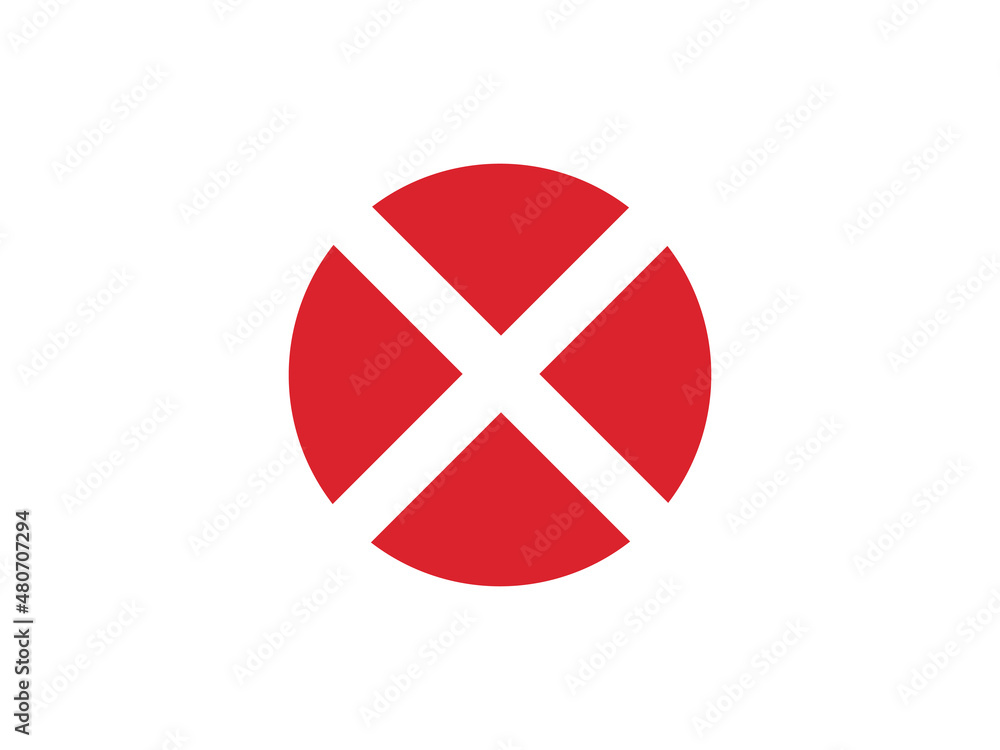 Poster close icon vector sign. cancel symbol web design. error, denied, avoid or wrong data button.
