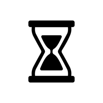Hourglass (sandglass) vector icon illustration
