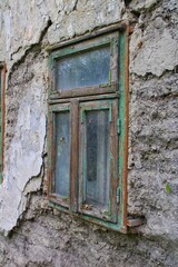 old wooden window