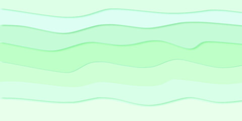 abstract  background with waves, green colors, horizontal wavy pattern