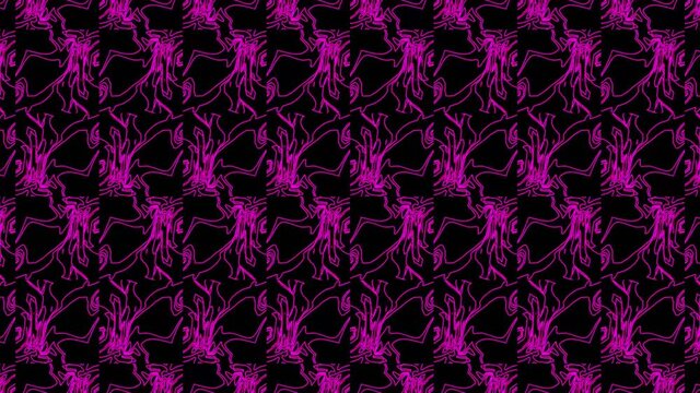 Abstract pink geometric seamless pattern background. Abstract Stripes Kaleidoscope Loop. Fast Psychedelic Colorful Kaleidoscope VJ background. Disco Abstract Motion Background. Kaleidoscope effect