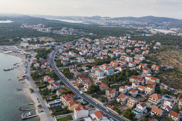 aerial view of the Brodarica town