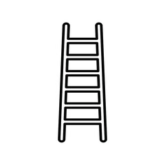 ladder on white background
