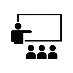 teacher teaching student icon