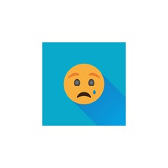Sad logo icon vector