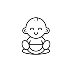 baby logo vector