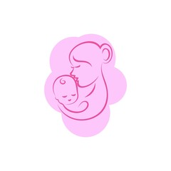 Obraz na płótnie Canvas baby logo vector