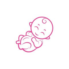 baby logo vector