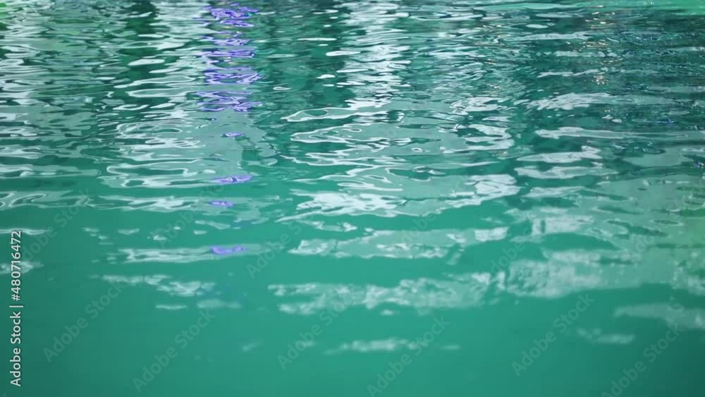 Poster water in the pool with ripples and lighting