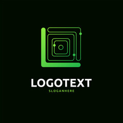 L letter colorful logo abstract design. L alphabet logo