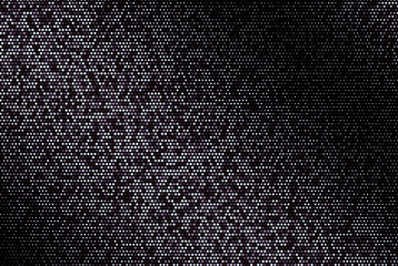 Halftone abstract black background of light and lilac brown dots confetti