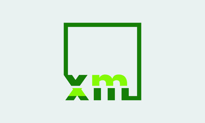 XM or MX abstract outstanding professional business awesome artistic branding company different colors illustration logo 