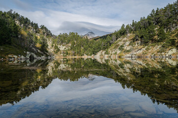 Fototapeta na wymiar Reflection in lake