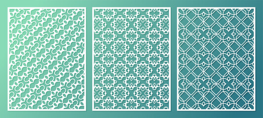 seamless die cut decorative pattern template