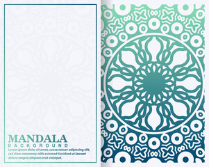 Colorful mandala pattern banner concept