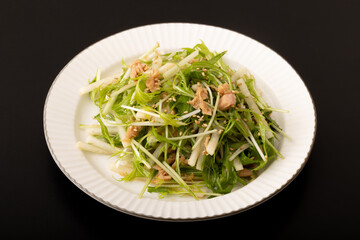 大根と水菜のシャキシャキサラダ