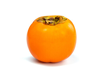 an isolated persimmon on a white background