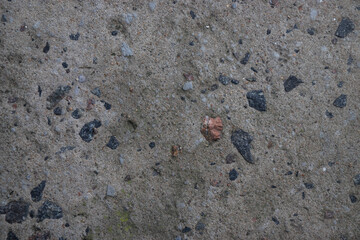 Cement with stones. Concrete with stones