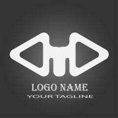 illustration logo and icon design concept with  a combination of colors and alphabet 