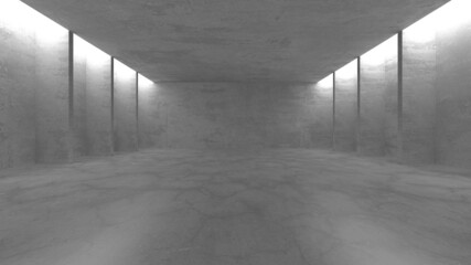 Abstract architecture interior background. Empty concrete room