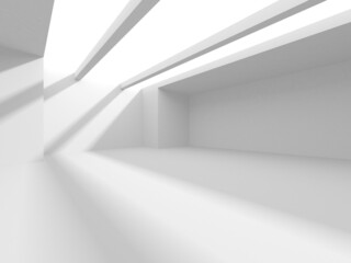 Abstract White Architecture Design Concept