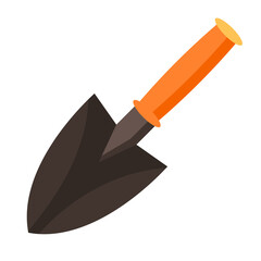 Illustration of shovel. Garden tools and equipment.