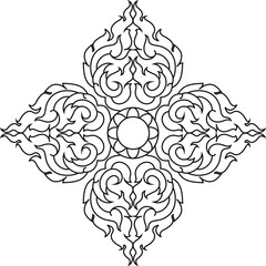 Obraz premium Thai arts angel, vector pattern. vector pattern, oriental&nbsp;designs
