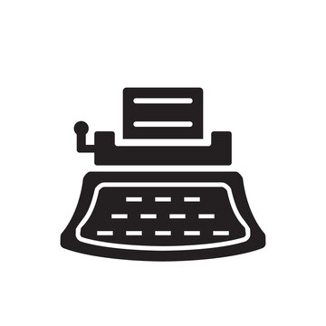 Type Writer Icon ( Vector Illustration )