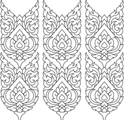 Thai arts angel, vector pattern. vector pattern, oriental designs