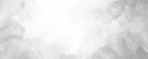 Vector watercolor art background. Hand drawn winter grey abstract vector illustration for cover, interior decor and other users. Vintage grunge texture. Clouds. Monochrome brush strokes. Empty blank.
