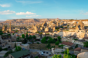 Fototapeta na wymiar Sunset view of Cappadocia city