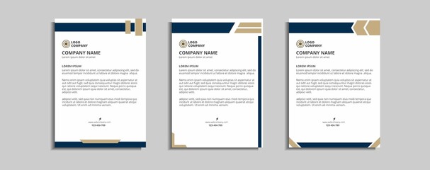 modern corporate letterhead template design