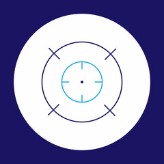 Target icon, Aim Icon, The goal is to fight for success.