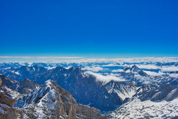Naklejka premium Gamisch - Partenkirchen -Zugspitze