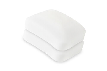 White hygiene toilet soap isolated on white background