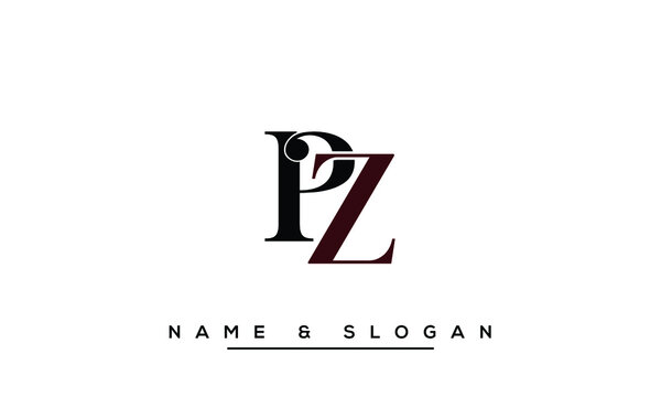 ZP,  PZ,  Z,  P   Abstract Letters Logo Monogram