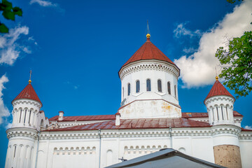 Fototapeta na wymiar Orthodox Cathedral of the Theotokos in Vilnius, Lithuania.