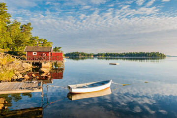 Fototapeta Schärengarten an der schwedischen Küste vor Stockholm obraz