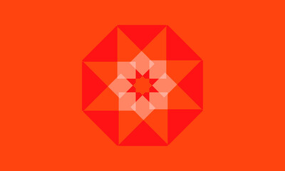 flower or geomatric logo abstract monogram vector logo template