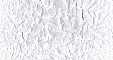 white crumpled paper