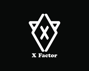 x factor logo design, letter logo design , high quality logo design