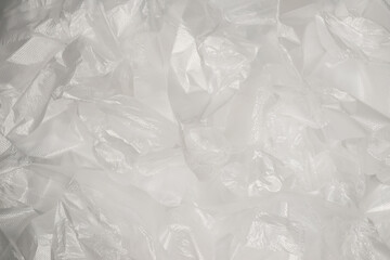 Plastic wihite background. Top view.