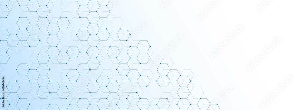Poster vector background technology. design of poster honeycombs. texture lines, dots, hexagonal pattern. i