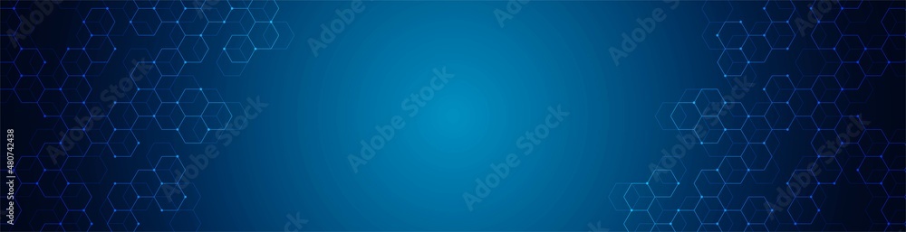 Poster abstract background technology frama. design of poster with honeycombs. texture with lines, dots, ne