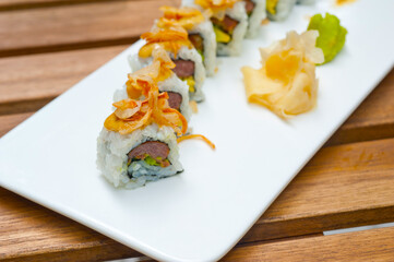 Japanese sushi rolls Maki Sushi