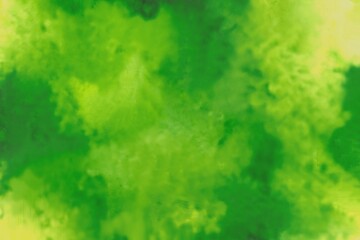 Fototapeta na wymiar Abstract watercolor green background. Paint smears, splashes, streaks, blurring, gradient, drops. Texture, background design, banner, calendar, business card, postcard.