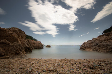 Beach in Tamariu in Costa Brava