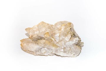 a close-up sample of a natural mineral from the geological collection is unpolished druse rock...