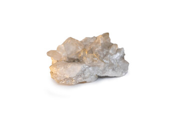 a close-up sample of a natural mineral from the geological collection is unpolished druse rock...