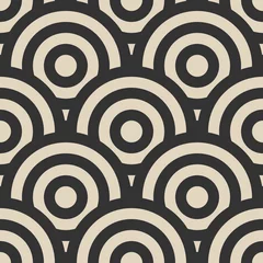 Gordijnen Trendy minimalistisch naadloos patroon met abstracte creatieve geometrische compositie © C Design Studio